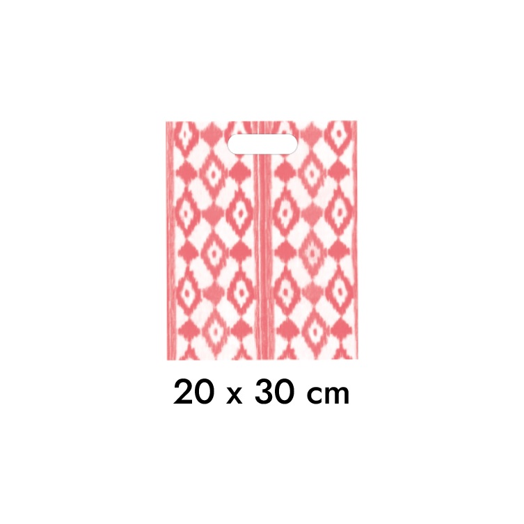 LLENGOS 20X30 Rojo Bolsa Asa Troquelada  pte. 200u